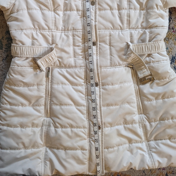 Like New INTL d.e.t.a.i.l.s White Longer Winter Coat Sz XL - Picture 8 of 16